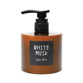 John's Blend OA-JON-93-1 Body Milk, White Musk, 13.5 fl oz (400 ml), Moisturizing Ingredients Formulated