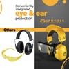 GROGGLE Combinación de protección ocular y oreja, gafas de seguridad