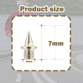 IKOPFLN 30 Stück Spike-Nägel - Leichtathletik-Spikes Ersatz-Spikes für Schuhe mit Spike-Schlüssel,stabile Langlauf-Spikes für Springen,Laufen,Wandern,Kunststoff,Laufsteg