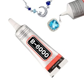 HOLIKA B6000 Jewelry Glue Clear Rhinestone, Inlay Glue, Pendant Adhesive, Craft Adhesive Glue with Precision Tip Multifunctional Fabric Glue (25, Grams)