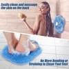 2 PCS Larger Shower Foot Scrubber and Massager Mat with