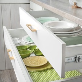 FILTA 10 Pack 3 Inch(76mm) Hole Centers Brushed Brass Cabinet Pulls,Stylish Gold Cabinet Pulls Zinc Alloy Cabinet Hardware for Cabinets Cupboard Handles Drawer Pulls