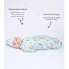 DREAMHALO Newborn Baby Swaddle Blanket with Hat Set-Viscose Made from