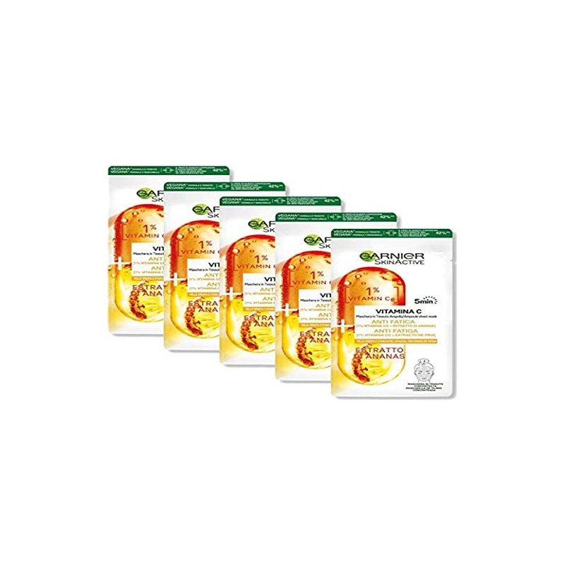 Garnier Anti-Matic Fabric Face Mask for Dull and Tired Skin,