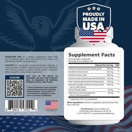 AMERICAN VITALITY LymphaVive Lymphatic Drainage Supplements for Men & Women - Lymphatic Support with Bromelain, Echinacea, Burdock Root, Dandelion, Rutin, Kelp - 60 Capsules