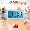 Digital Travel Alarm Clock Battery Operated LCD Clock with Date