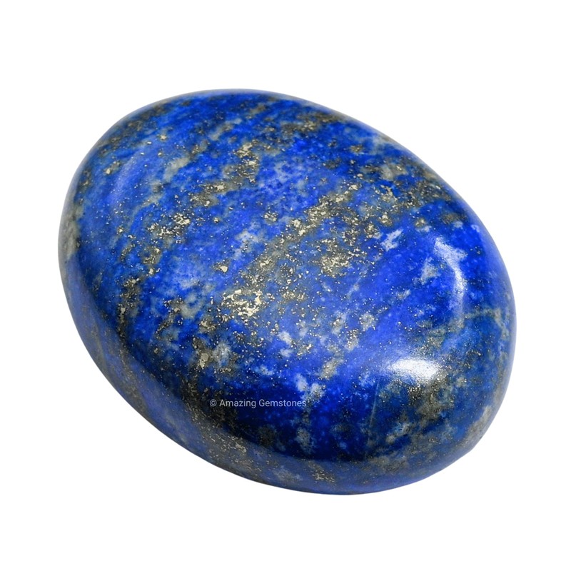 Lapis Lazuli Crystal Palm Stone Natural Healing Stone for Chakra