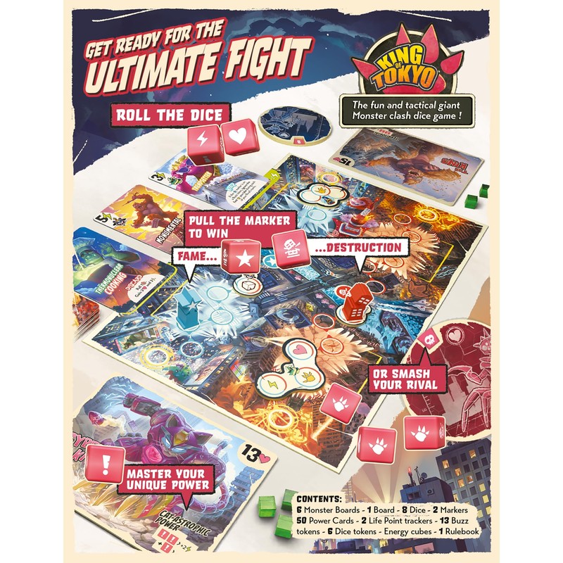 IELLO: King of Tokyo: Duel - Two-Player Board Game, Fun
