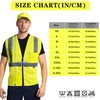 AYKRM 2 Pockets Reflective Safety Vest High Visibility Class II