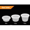 JCC 96 Deli Containers with Lids - 8oz, 12oz, 16oz,