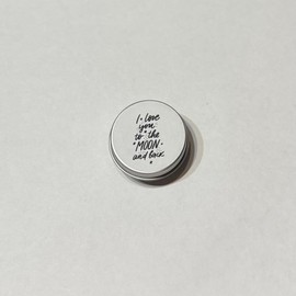 'I love you to the moon and back' gift | Cute minitature half moon presented in small tin gift for valentines, anniversary, birthday | gift for her, for him | random colour sent