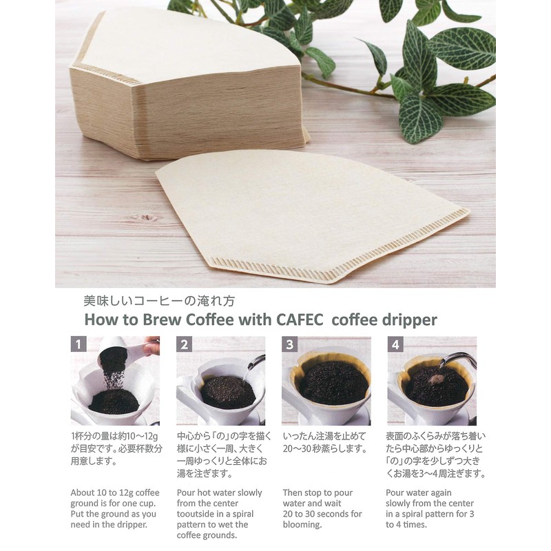 Sanyo Electric Co. Industrial Coffee Filter Brown 3 – Cups for Unbleached