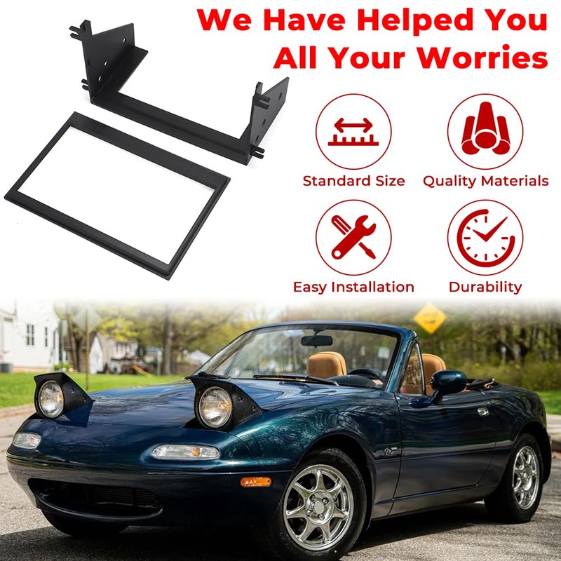 WIKIBB for Mazda Miata NA Double Din Head Unit Bezel,