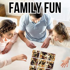 B Dazzle Retrievers Scramble Squares 9 Piece Puzzle