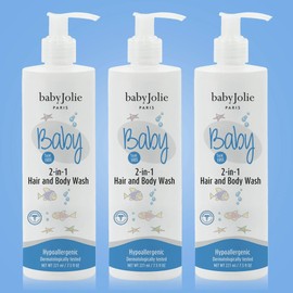 Baby Jolie Baby Body Wash, Kids Hair and Body Wash for Babies & Newborn 2-in-1, Shampoo + Soap | 7.5oz | 221ml | Pack of 3 (3)