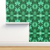 Spoonflower Commercial Grade Wallpaper Swatch - Malachite Plus Large Scale