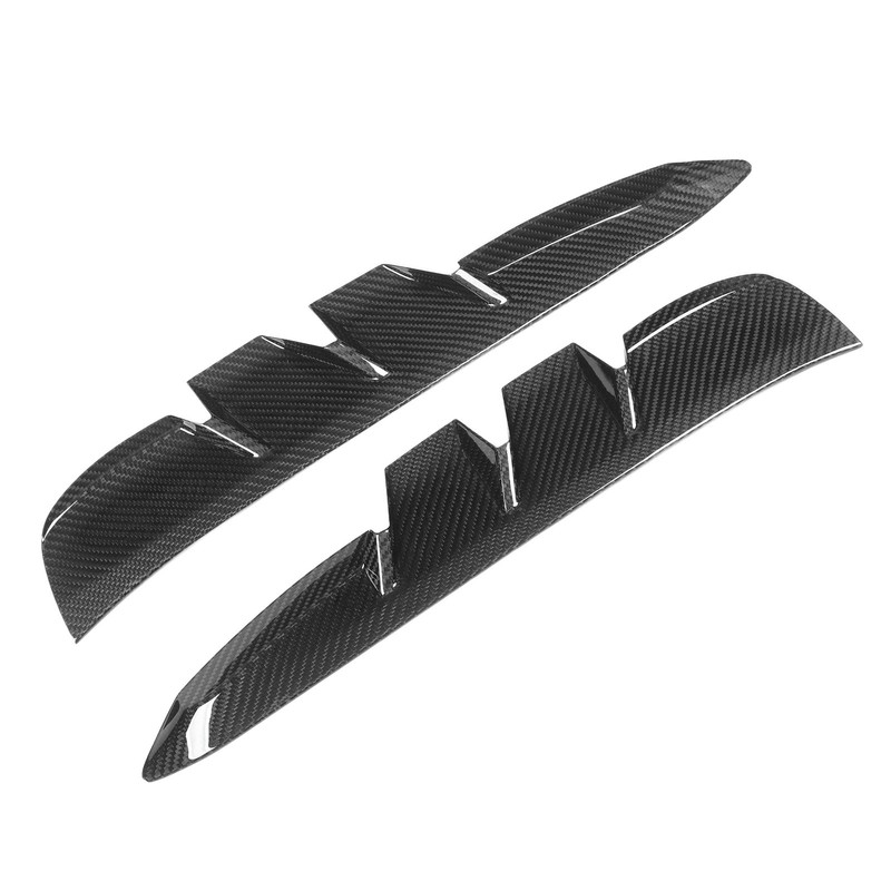 2PCS Side Vent Frame Cover Dry Carbon Fiber Material Replacement