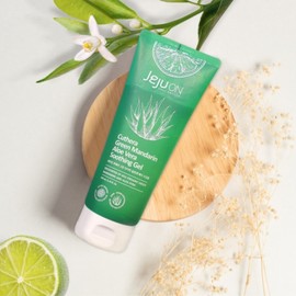 Jeju On Soothing Gel Qterra Green Tangerine Aloe Vera Moisturizing Moisture Replenishment Skin Soothing 200ml / 제주온 수딩젤 큐테라 풋귤 알로에베라 보습 수분충전 피부진정 200ml