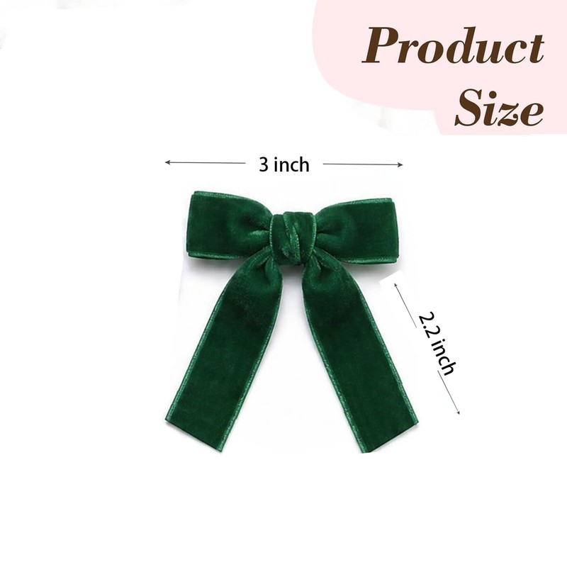 Velvet Ribbon Hair Bows 20pcs Bow Clips Accessories for Teen