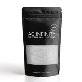 AC Infinity Polyester Plant Trellis Netting 5x15’, Heavy-Duty Scrog Net, Hydroponics Grow Net for Grow Tents, Gardening, and Horticulture