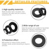TOP-VIGOR 100Pcs Black Nylon Flat Washers, M6 x 12mm x