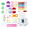 12 Pcs Crochet Needle Set Aluminum Oxide Weaving Sewing Knitting