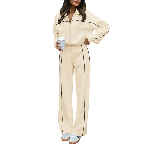 BTFBM Women's Two Piece Tracksuit Fall 2025 Long Sleeve Zip