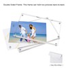 Acrylic Picture Frames, 2 Pack 4x6'' Double Sided Block Display