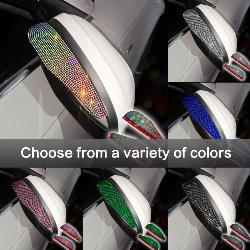 2PCS Car Rear View Mirror Rain Visor Guard,Universal Car Rear