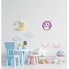 CreaDesign, WU-02-1034-05 Unicorn Purple Wall Clock for Children's Room, Customisable