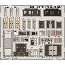 Eduard EDUSS794 1/72 Zoom C-130J Etched Parts (For Zubezda), Plastic Model Parts