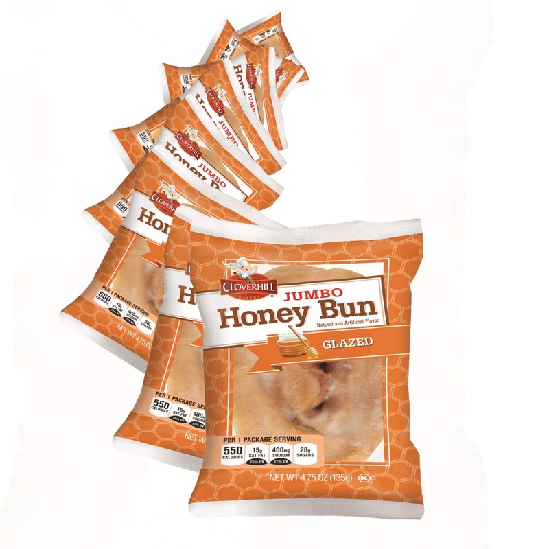 Cloverhill Jumbo Honey Bun Chocolate Iced - 4.75oz Multi Pack