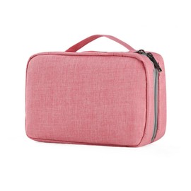 Tianle Hanging Travel Toiletry Bag,Waterproof Folding Cosmetic Bag,Portable Multifunctional Cosmetic Organiser for Men and Women (Pink)