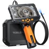 Triple Lens Borescope Inspection Camera, Teslong Professional Endoscope with Light,