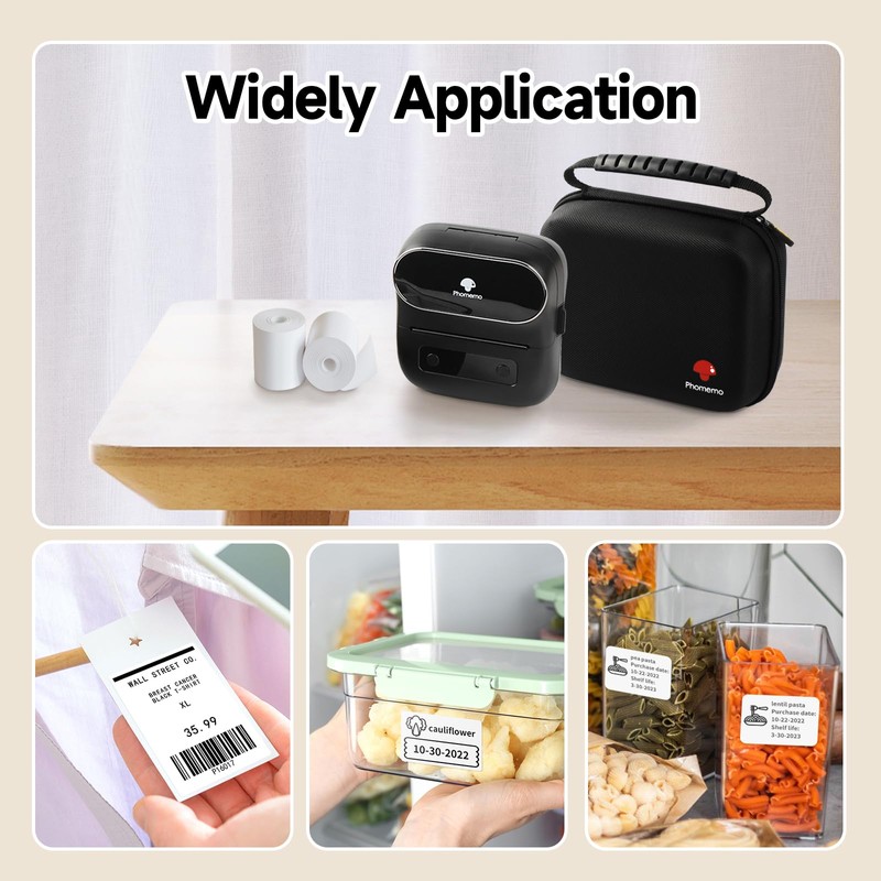 Phomemo Label Maker - M220 Thermal Label Maker Printer, Bluetooth