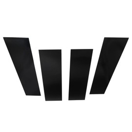 Priprilod Super Cab Crew Piano Black Pillar Post Door Trim Compatible with Ford F-150 F150 2004 2005 2006 2007 2008 2009 2010 2011 2012 2013 2014