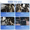 Motorcycle Headlight Mount Brackets 20-38 mm Adjustable Motorcycle Light Holder