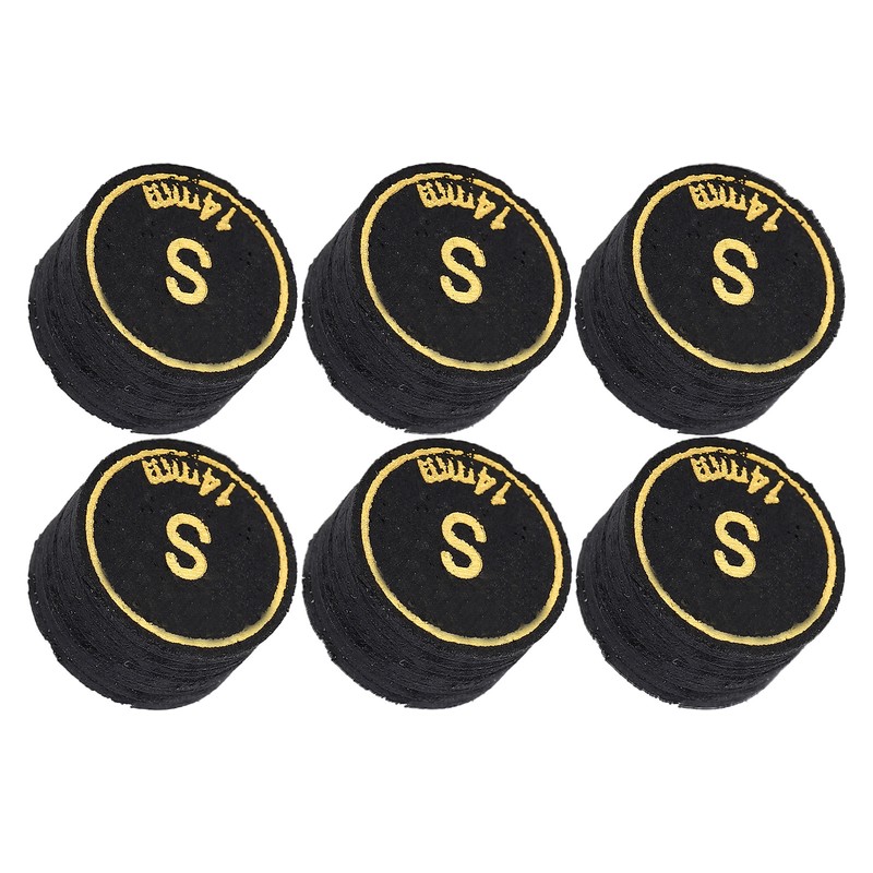 6pcs Pool Cue Tips Professional Multi Layers Billiard Pool Cue