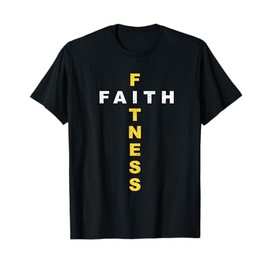 Active-Faith Mens Fitness Cross Christian Workout Modern Gym T-Shirt