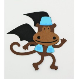 Wizard Of Oz Dorothy Toto Munchkin Monkey Slippers Scrapbooking Die Cut - Flying Monkey