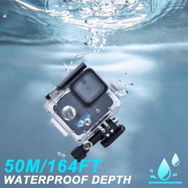 Waterproof Case for GoPro Hero Compact Waterproof Action Camera, Underwater Diving 50M/164FT Protective Housing Shell for Go Pro Hero Compact Action Camera with Bracket Accessories
