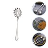 Pasta Fork Spoon Slotted Spaghetti Sever Strainer Stainless Steel Claw