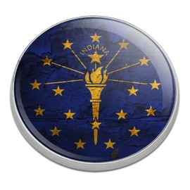 GRAPHICS & MORE Rustic Indiana State Flag Distressed USA Golfing Premium Metal Golf Ball Marker