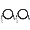 Ailenlan Bicycle Wire Lock, Vinyl Covered, Set of 2, Includes