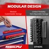 2-Piece 1/4"-Drive Metric Magnetic Socket Organizer Set (Holds 26 Sockets)