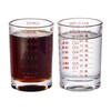 GLASKEY 2 Pack Shot Glass Measuring Cup Set,3 oz/90ml Liquid