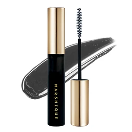 Marshique (マルシック) Black Eyelash Serum Eyelash Black Tinting Serum Eyebrow Tint Serum Gray Hair Concealing Mascara Korean Cosmetics 7.5mL (Black)