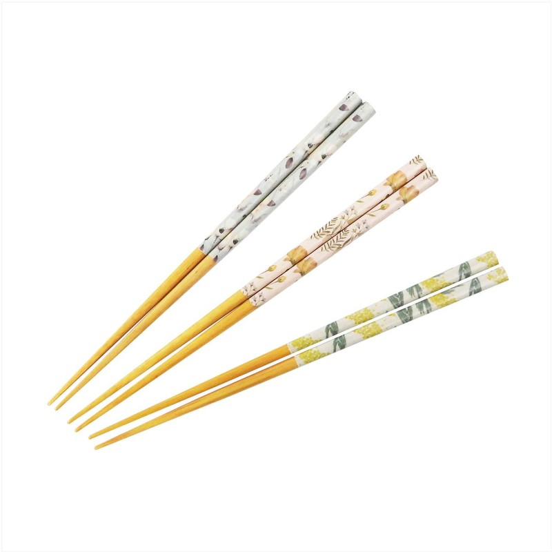 Ishida Painted Chopsticks Fleur, 9.1 inches (23 cm), Blue, Made