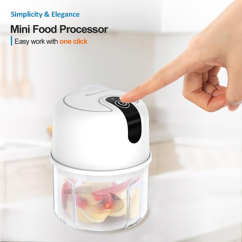 Rosenstein & Söhne Mini Chopper: Compact Cordless Chopper & Mini