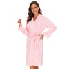 Knuffnee Terry Cloth Robe for Women Bathrobe Knee Length Bath